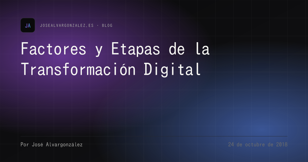 Factores y Etapas de la Transformación Digital